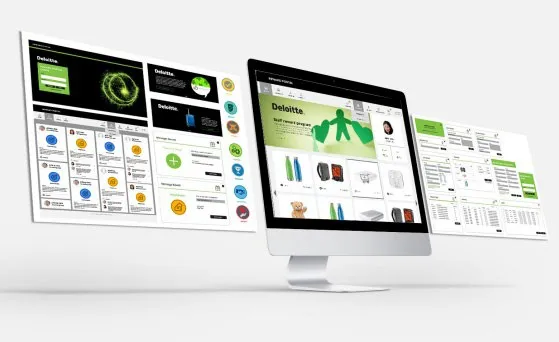 A.C.E Portal screens shown on desktop and laptop