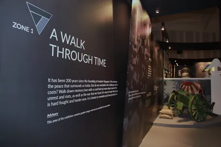 Zone 1, A Walk Through Time, introduction panel