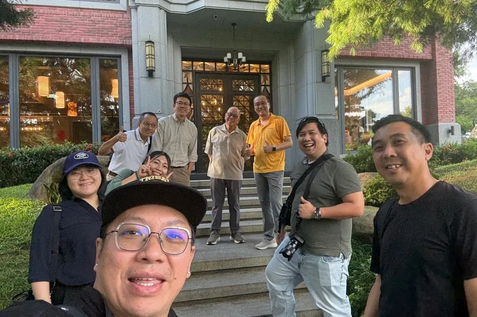 The Super Bean Singapore project team on a site visit