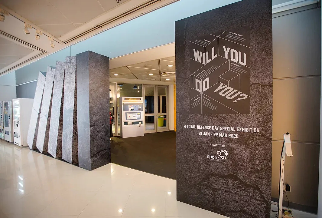 Entrance of the Will You, Do You? Total Defence exhibition